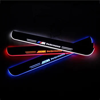 

For BMW E46 1998-2004 2005 Waterproof Acrylic Moving LED Welcome Pedal Car Scuff Plate Pedal Door Sill Pathway Light