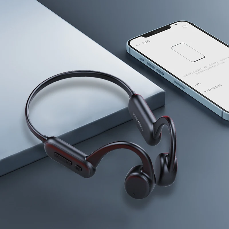 Fone de Ouvido sem Fio Fones de Ouvido Adzuki Feijão Condução Óssea Bluetooth 5.0-compatível Ipx8 Impermeável Natação Esportes - Image 4