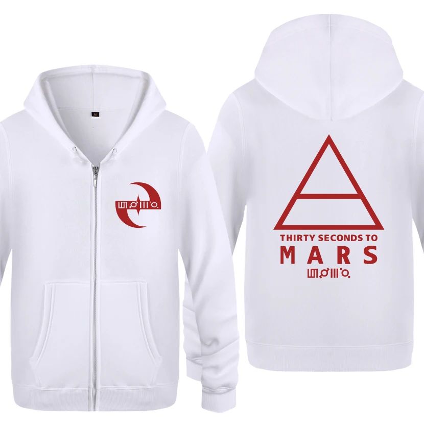 BAY HOT 30 30 секунд до Марса 30STM Рок Рэп худи мужские мужские флисовые кардиганы на молнии толстовки с капюшоном - Цвет: BAY HOT