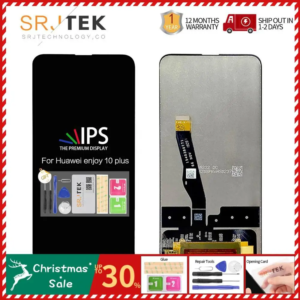 6,5" экран для huawei Enjoy 10 Plus ЖК-дисплей сенсорный дигитайзер сборка Enjoy 10 Plus ЖК заменяет запчасти STK-AL00 STK-TL00