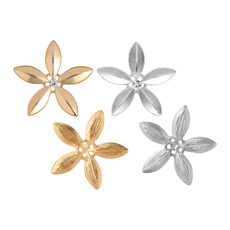 Кнопка для ручного шитья кнопки рукоделия сплав цинка цветочное основание