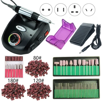

PRO 35000RPM Electric Nail Drill Machine Set Milling Cutters Manicure Pedicure Gel Cuticle Clean Kit Strong Nail Drill Equipment