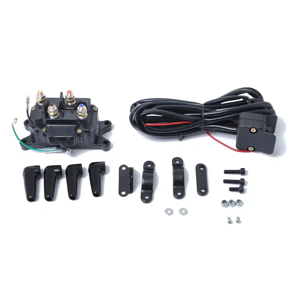 Solenoid Relay Contactor Winch Rocker Thumb Switch Combo For Atv Utv Winch Relay With Switch Car Accessories Car Switches Relays Aliexpress