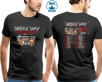 

Punk Rock Green Day T Shirt Man & Women Green Day Revolution Radio 2017 Concert Tour Two Sides Casual Cotton Tee Usa Size S 3xl