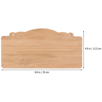 

2Pcs Unfinished Wood Signs Blank Hanging Plaque DIY Craft Project Wood Sign