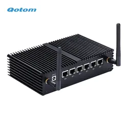 Qotom Mini PC Core i3-6100U i5-6200U процессор Dual core 2.3 GHz 6 LAN pfsense Linux мини пк