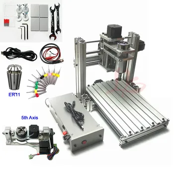 

4 Axis 5 Axis Mini CNC Router 4020 400W PCB Drilling Machine 3D Wood Engraving Cutter