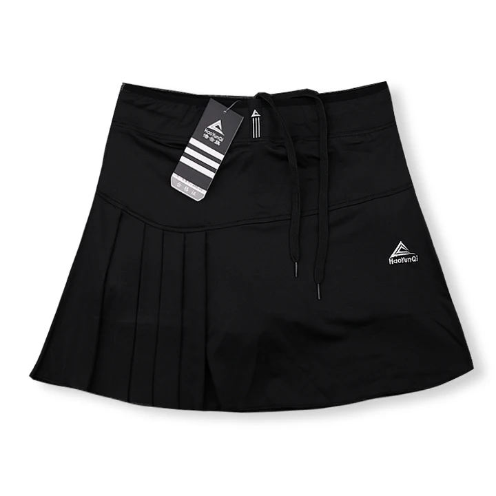 Теннисная юбка с шортами, Женская плиссированная теннисная юбка, повседневная юбка для девушек, быстросохнущая тренировочная юбка для бадминтона, женские спортивные юбки