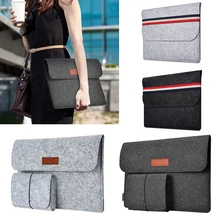 NEW Wool Felt Soft Sleeve Laptop Bag For Macbook Air Pro Retina 11 13 15 inch Notebook Tablet Carry Case Cover for HP Dell