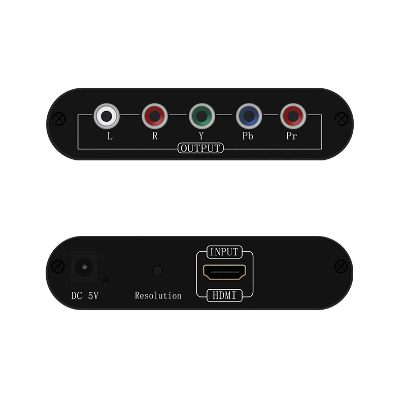 1080P Hdmi A Rgb Componente 5 Rca Ypbpr Video R/L Convertitore Audio Adattatore Tv Pc