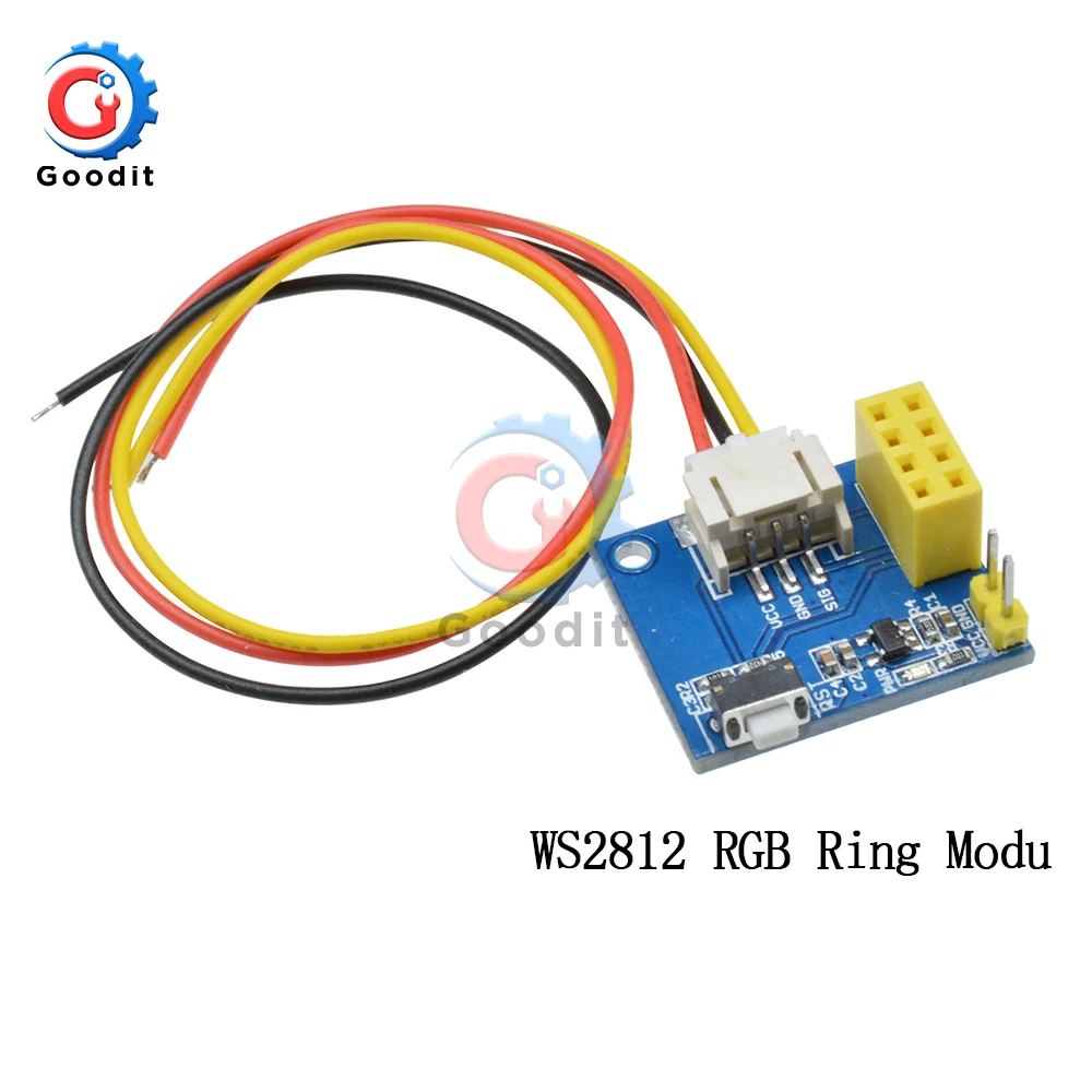 8-битный канал WS2812 5050 RGB 8 Светодиодный светильник встроенный полноцветный макетная плата полосы драйвер платы для Arduino 8 каналов - Цвет: WS2812 RGB Ring Modu