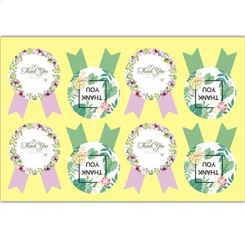 

80pcs/pack Medals Hand Made Packaging Stickers And Thank You Stationery Cake Gift Box Stickers