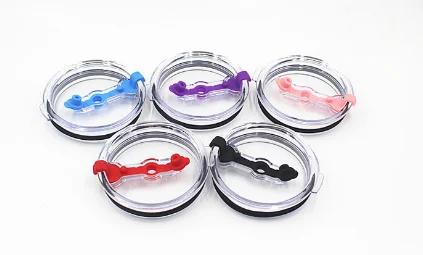 100 шт 30 унций eakproof многоразовая пластиковая чашка крышка теплоизоляционная Крышка для 30 унций чайная чашка с крышкой чашка может вставить соломинку