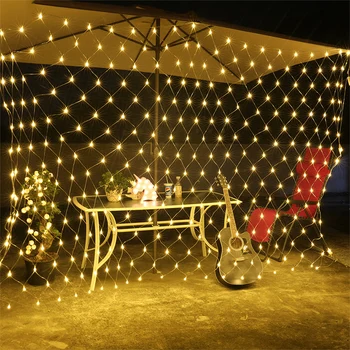 

LED Garland Net String Lights Curtain Fairy Lights Christmas Decorations Outdoor Waterproof Light Bulb for Home Garden Bedroom