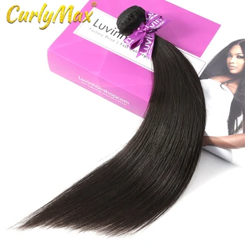 

Straight 8-30 inch Brazilian Hair Weave 100% Human Hair Virgin Hair Natural Color Double Drawn Hair Extension