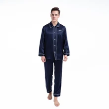 New Silk Men's Clothing Pajamas Pants Sets High Quality 100% Natural Silk 19 Momme Pajama Comfortable Sleepwear