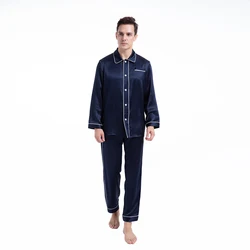 New Silk Men's Clothing Pajamas Pants Sets High Quality 100% Natural Silk 19 Momme Pajama Comfortable Sleepwear