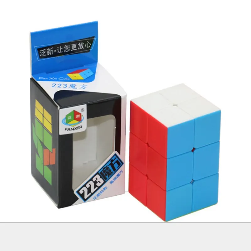 Fanxin 2X2X3 Magic Cube гладкая Творческий наклейка-пазл-головоломка Скорость красочные обучающая и развивающая головоломка Cubo magico игрушки