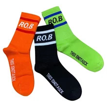 South Korea Ins Fashion Hip Hop Colorful Man Socks Cotton Formal Sports Crew Socks Unisex
