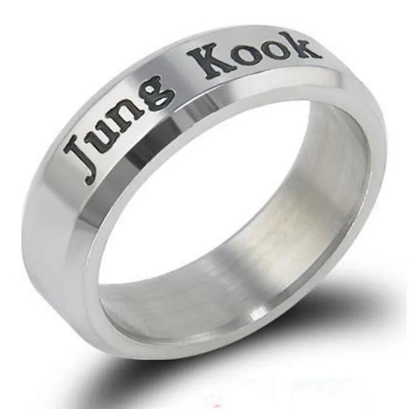 Kpop кольцо из нержавеющей стали JHOPE кольца ювелирные изделия кольца аксессуары для мужчин женщин женские btss-Bangtans ювелирные изделия для мальчиков