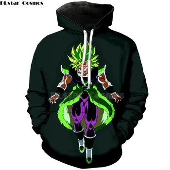 

2020 Anime Cartoon hoodie seven dragon ball Z Super Broly borli pocket hooded sweatshirt men and women new hoodies Harajuku-9