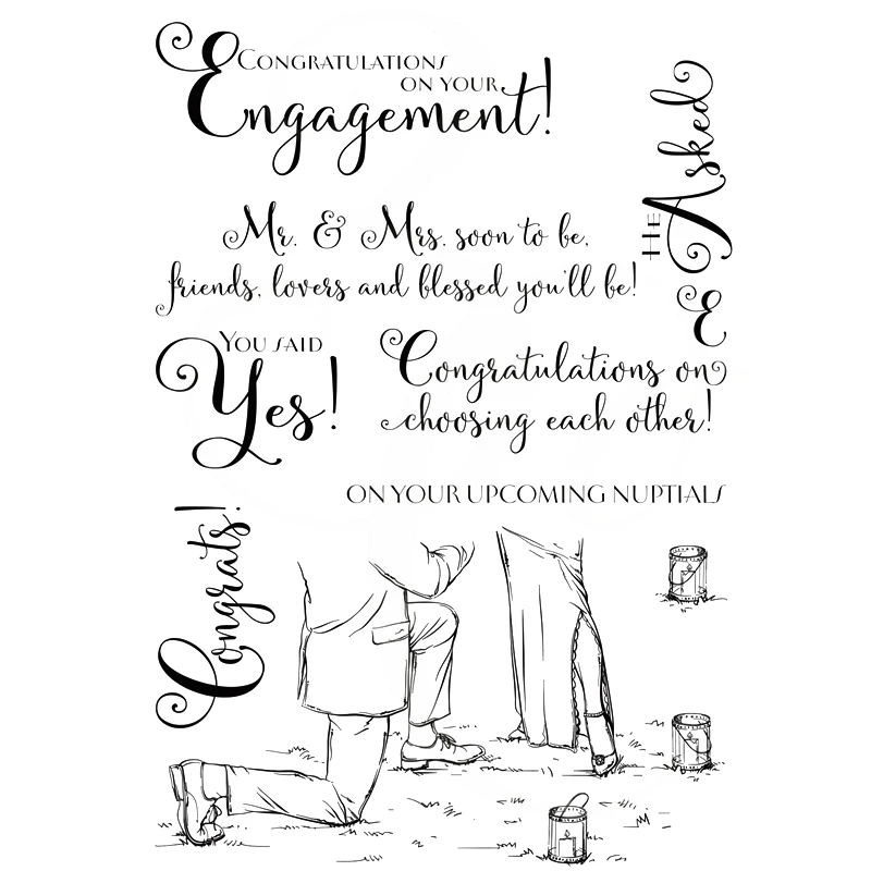 Обручение прозрачный силиконовый штамп/замазка для &quotсделай сам&quot