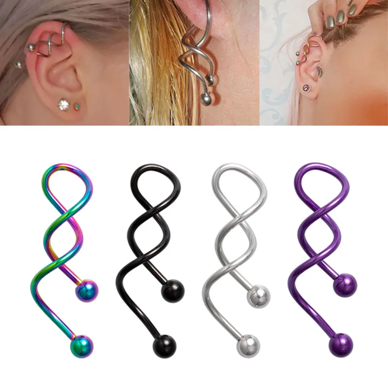 Industrial Bar Piercing Jewelry Industrial Piercing Jewelry Men 4pc