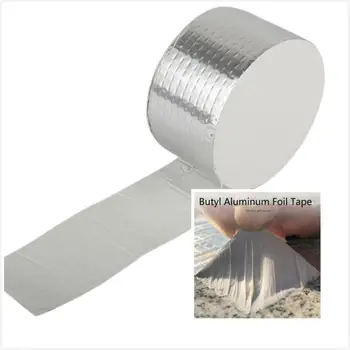 

Aluminum Foil Self Adhesive Tape Waterproof Duct Tape Super Repair Crack Butyl Waterproof Tape Home Renovation Tools Dropship