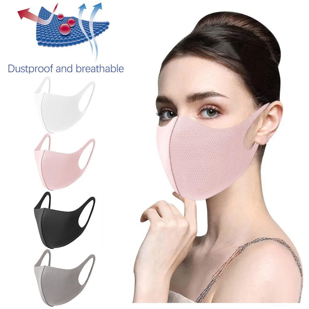 Стирающаяся противопылевая противоаллергическая маска Ice шелковая многоразовые