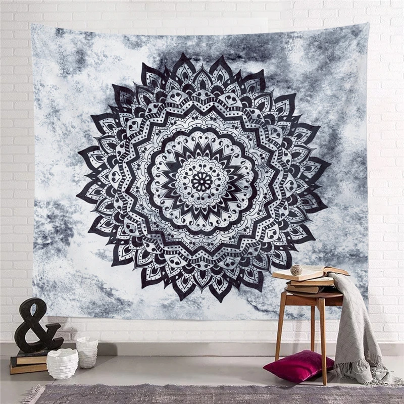 

Psychedelic Tapestry Wall Hanging Aesthetic Trippy Hippie Tapestries Beach Towel Shawl Throw Sheet Bohemian Home Room Decor