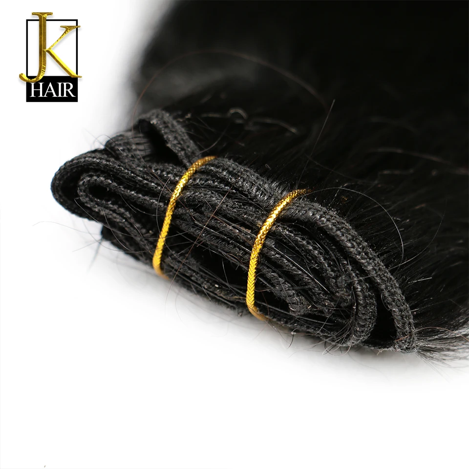 JK заколка для волос наращивания человеческих Remy бразильские прямые заколки Ins #1 #2