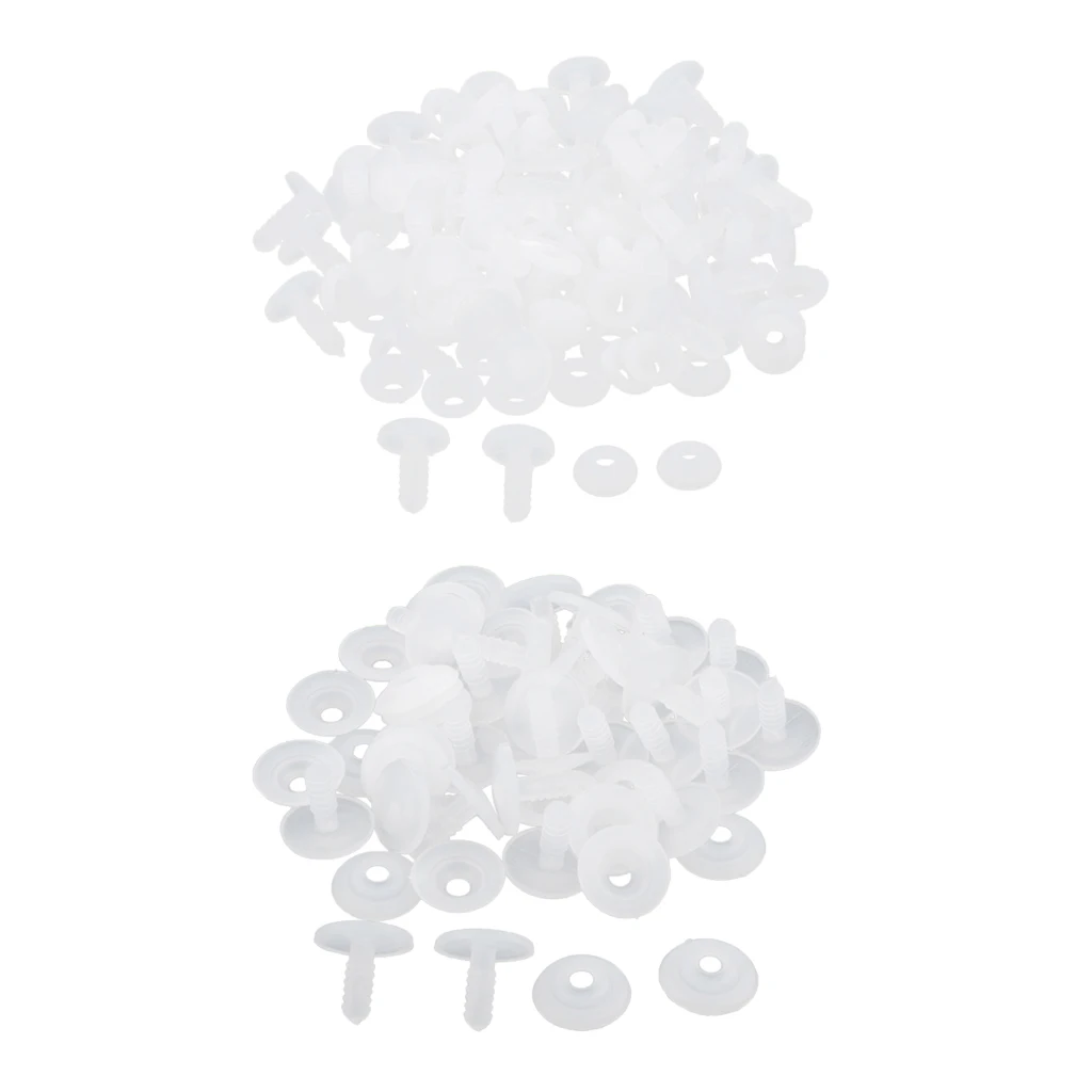 20/30sets White Plastic Toy Joints For Dolls/Teddy/Animal Making DIY Crafts