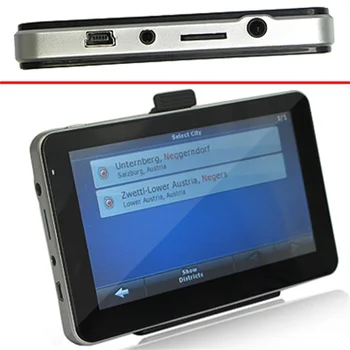 

5.0 Inch Display CAR GPS 4GB Card+FM+MP4 SpeedCam SAT NAV 3D Car Vehicle GPS Tracker Positioning Device