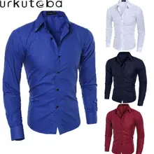 Fashion Business  Shirt Men Various of Classic  Male Hot Sale New Solid Gentlemen Basic Long-Sleeve Shirts