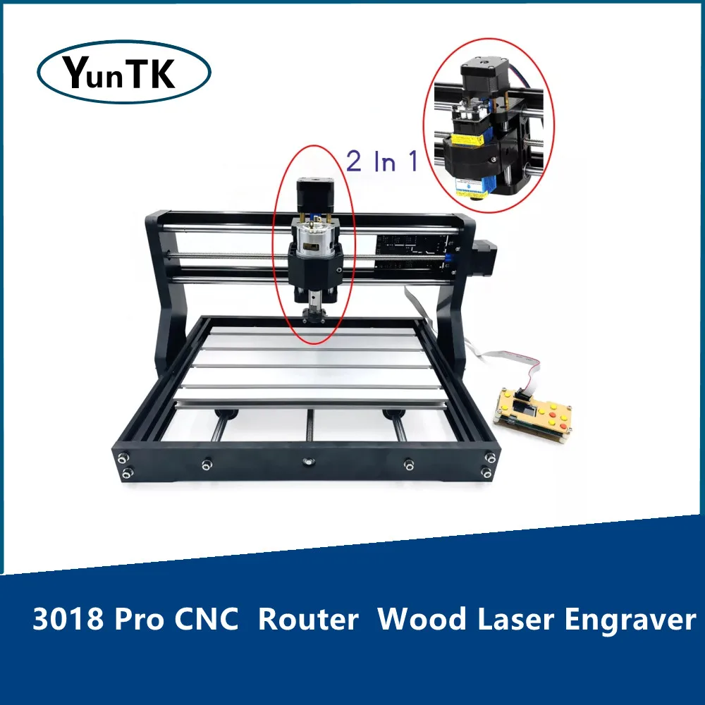 Фрезерный станок с ЧПУ 3018 Pro лазерный гравер по дереву контроллер GRBL сделай сам 3
