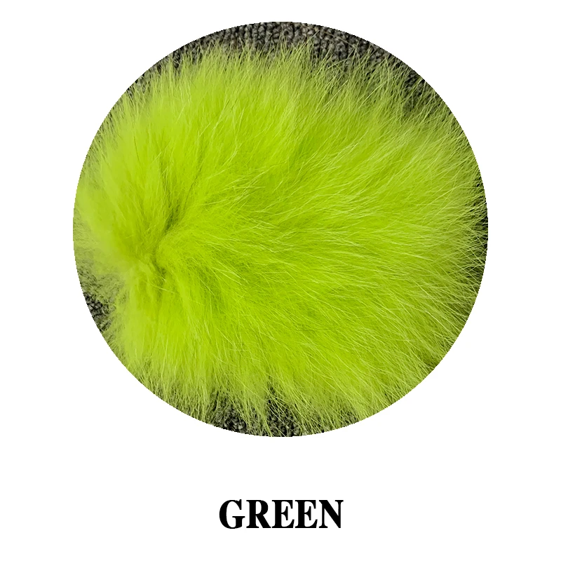 Green Новинка! Модное женское пальто с натуральным лисьим мехом, зимнее пальто с воротником из натурального меха, теплые куртки для девушек - Цвет: Green
