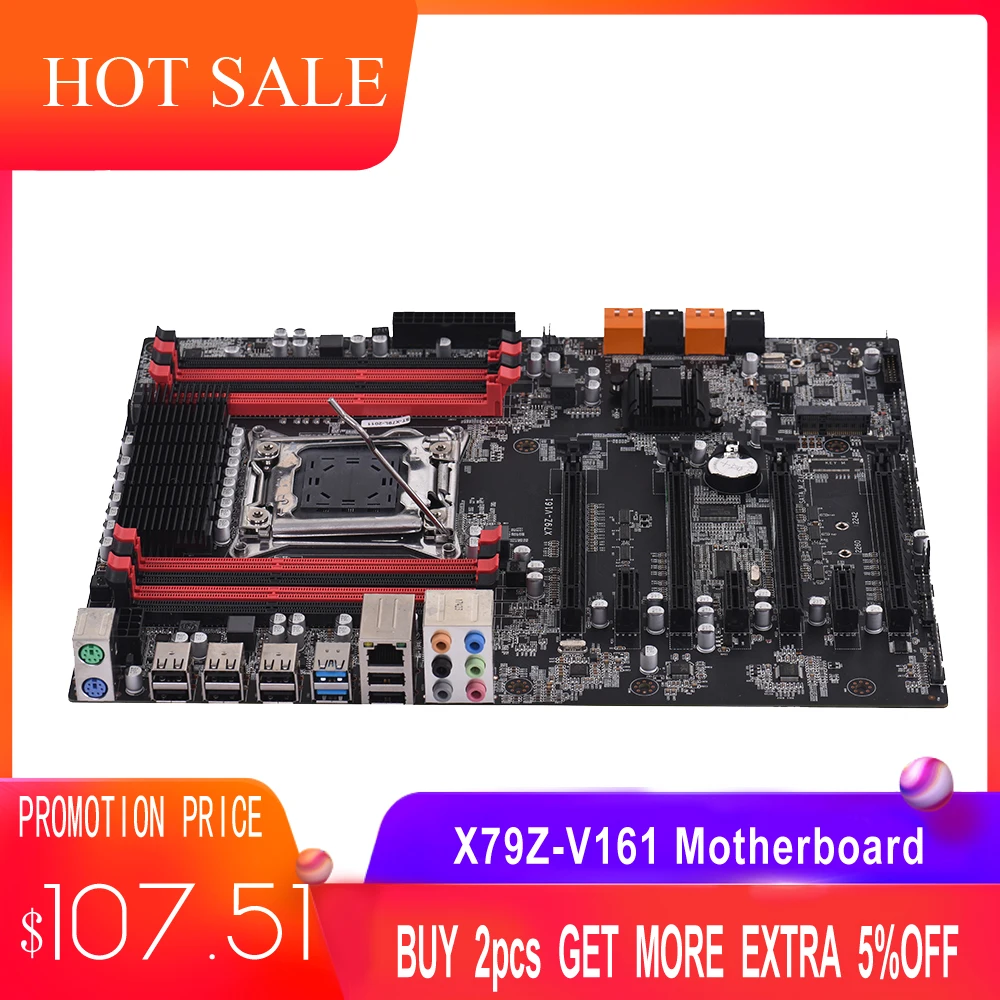 

X79Z-V161 Motherboard EATX ECC LGA2011 SATA 3.0 USB 3.0 Ports Motherboard DDR3 128GB Memory Capacity