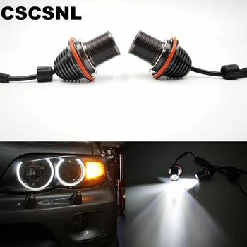

CSCSNL 2Pcs 20W LED Angel Eyes Halo Marker Ring Light Bulb Canbus For BMW E39 E53 E60 E61 E63 E64 E65 E66 E87 525i 530i 545i M5