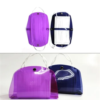 

1Pcs Portable Face Masks Organizer Transparent PVC Mask Clip Mask Storage Box Mask Storage Clip Holder Dustproof And Waterproof