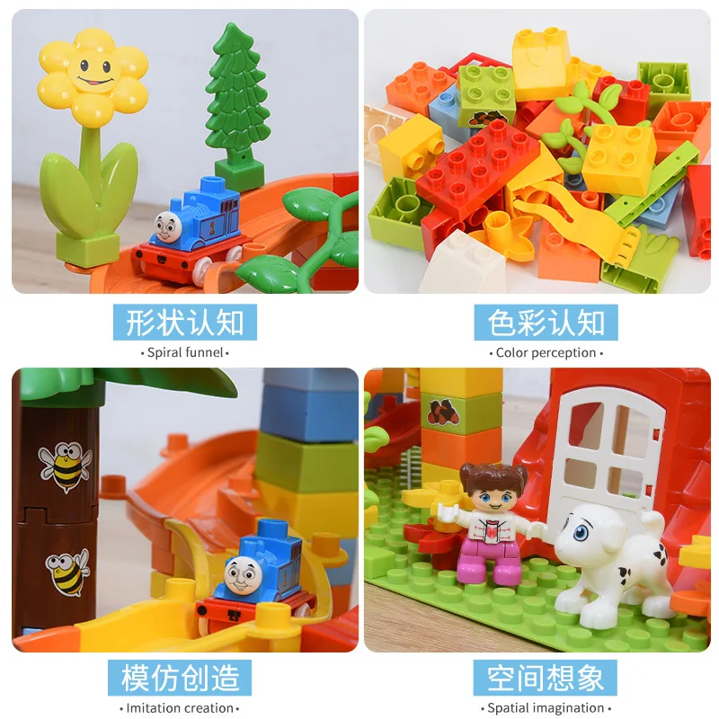 

Children'S Educational Assembled Castle Building Blocks GIRL'S And BOY'S Toy Size Granule Building Blocks-Collocation Building B