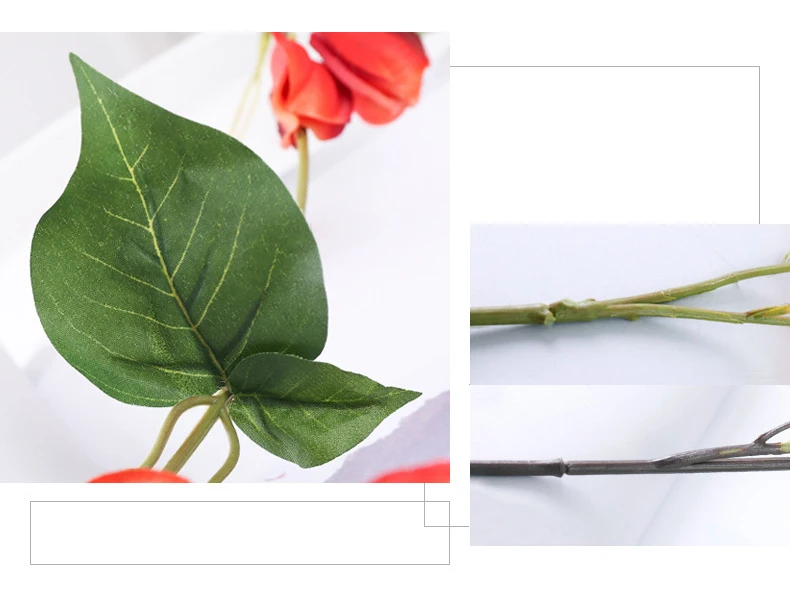 JAROWN Artificial Fake Flower Lantern Flower Vine Wedding Ceiling DIY Bouquet Decorative Home Hanging Decoration (23)