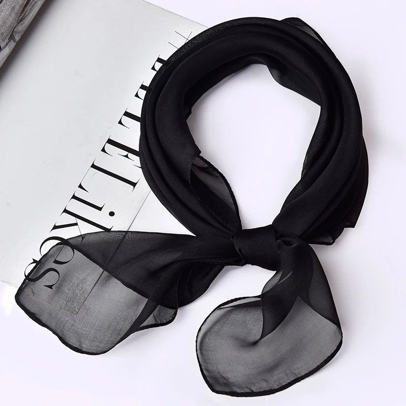 small black neck scarf