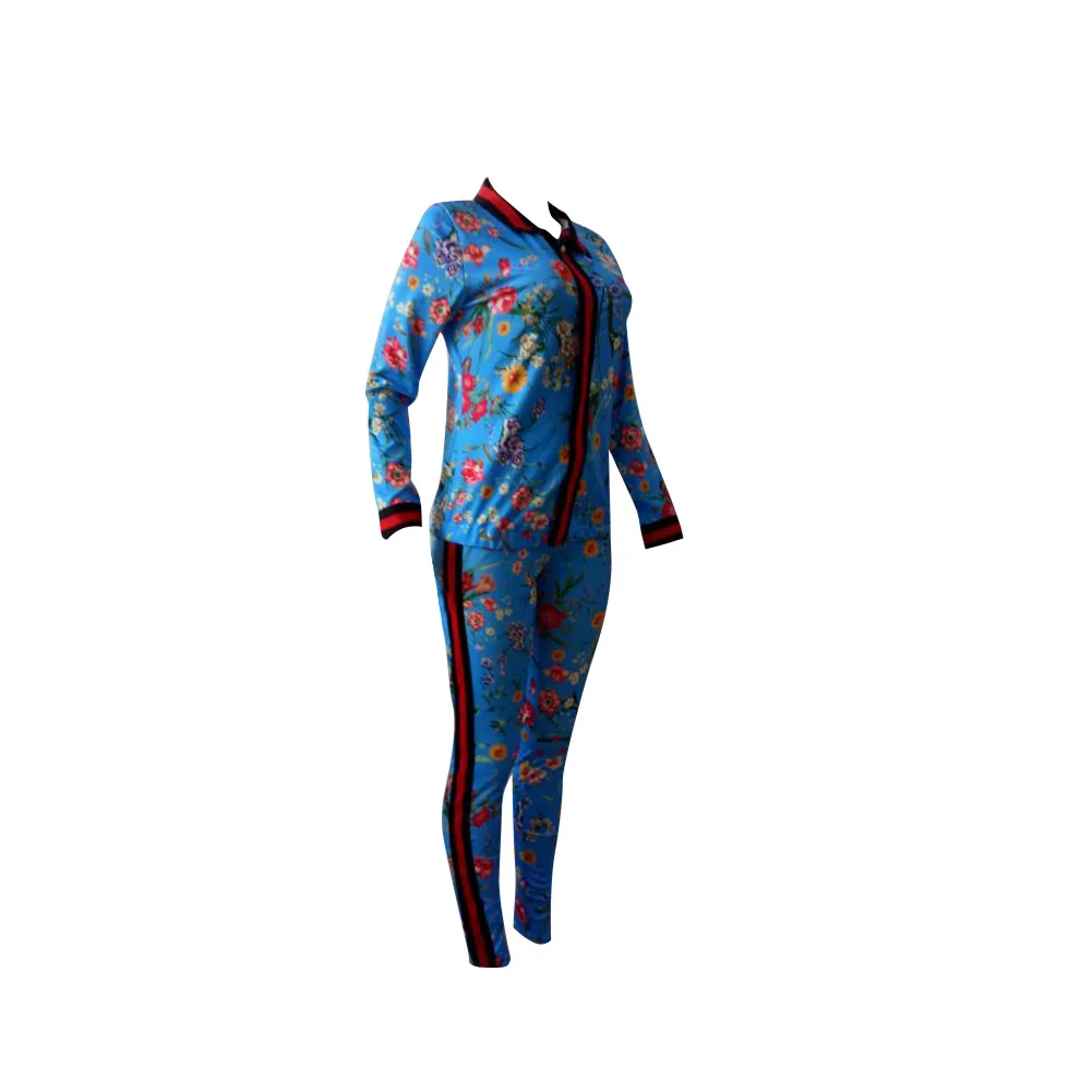 Осенняя новая спортивная одежда с цифровой печатью модные тонкие женские