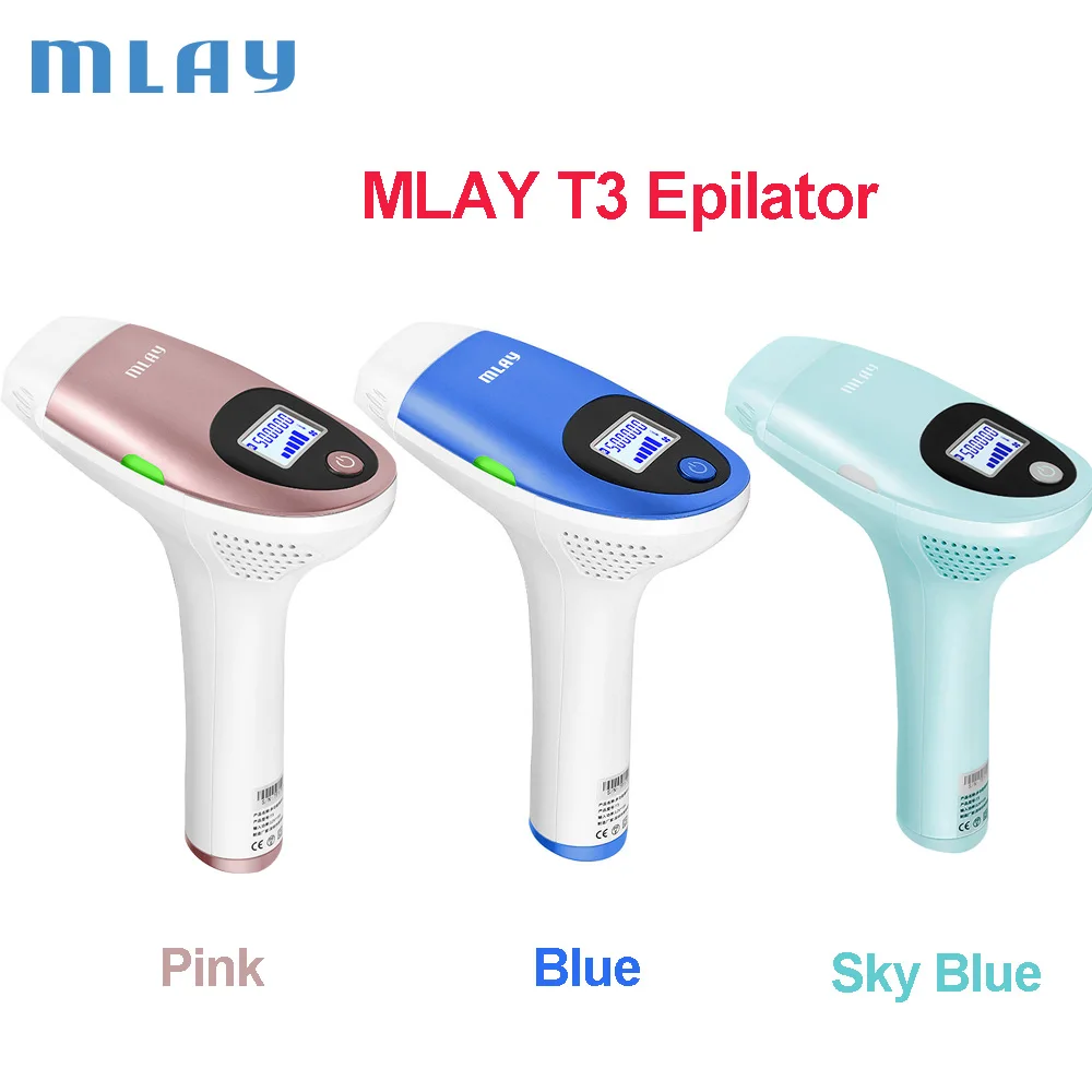 PROD 1005002432934383 Mlay T3 IPL Hair Removal Epilator a Laser
Permanent Face BIkini Body Hair Removal 3IN1 Electric Depilador a laser
500000 Flashes