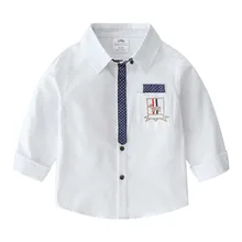 Boys'/Детские рубашки с отложным воротником на осень г. Рубашки для мальчиков рубашки с длинными рукавами