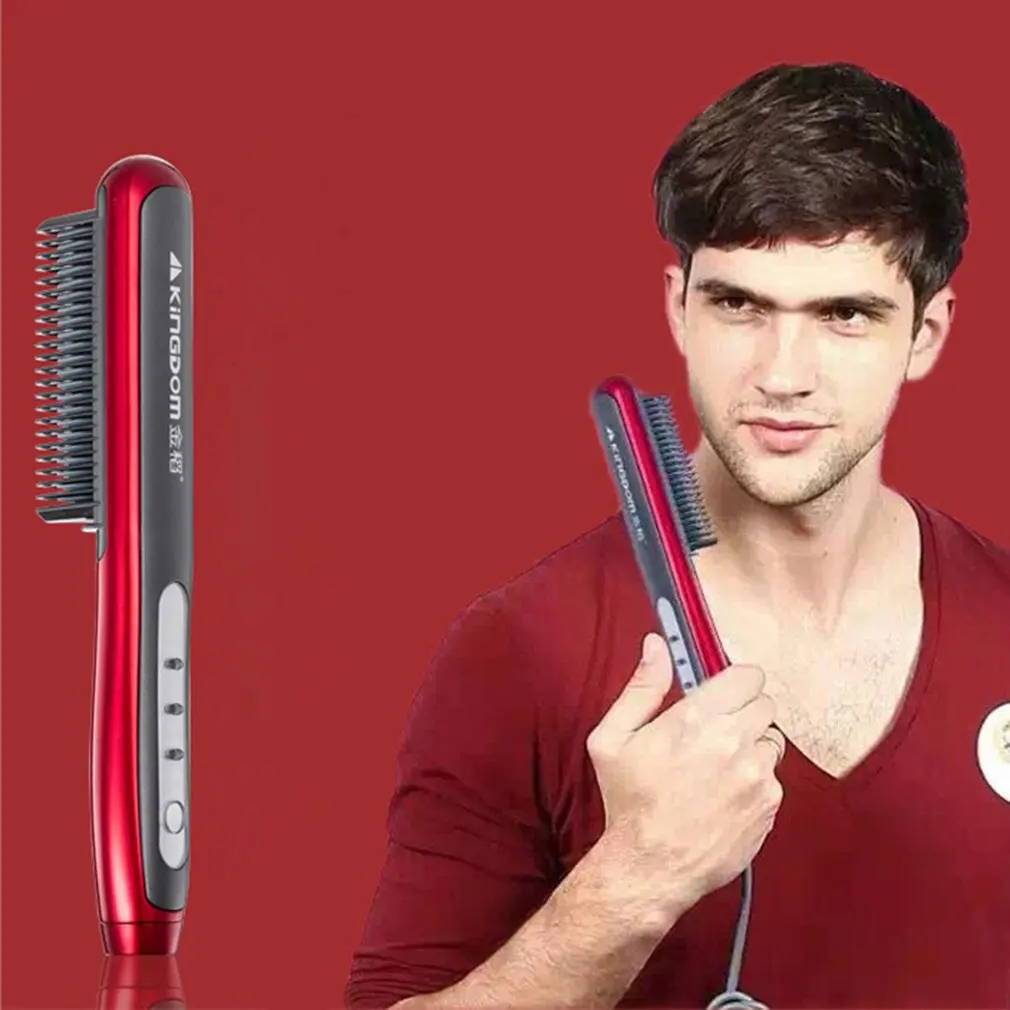 KD-388B Mini-roll Straight Dual Use Electric Splinter Hair Straighten Comb Hair Straightener Hair Curler Hairdressing Tools