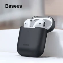 Baseus Caso do Fone de ouvido Para AirPods Colorido Caso Capa de Silicone Para AirPods 2 1 Caso do Fone de ouvido Sem Fio Bluetooth Para Airpods 2019(China)