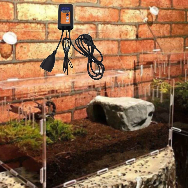 Hot Heat Mat Thermostat Plastic Propagation Tray Hydroponic Horticulture Growing Equipment Heat Mat Temperature Controller EU Pl