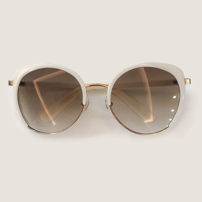 No1 Sunglasses Новая мода кошачий глаз солнцезащитные очки женские белые черные бриллианты рамка зеркальные солнцезащитные очки для вождения UV400 очки - Цвет линз: No1 Sunglasses