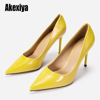 

Luxury Shoes Women Designers Pumps Sexy Wedding Shoes yellow Extreme High Heels Women Sexy Heels Shoes Ladies Shoes s618